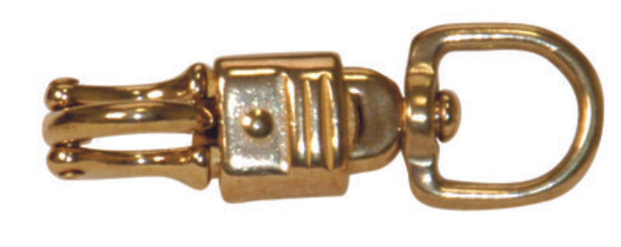 Round Eye Brass Panic Snap, 3/4" x 3-5/8"