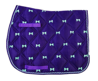 Lettia Collection Embroidered All Purpose Saddle Pad