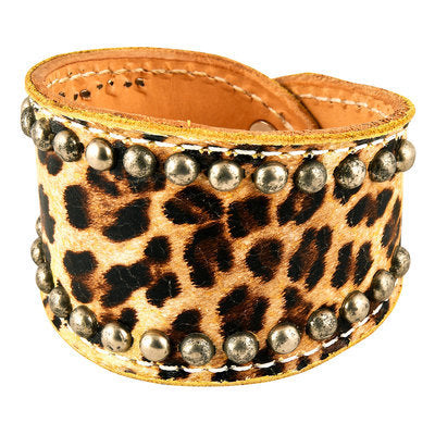 Cheetah Cuff with Gunmetal Spots