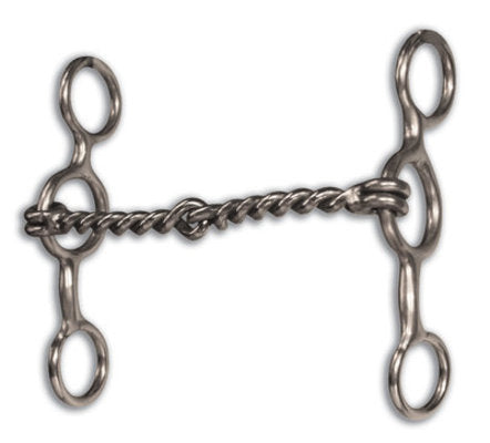 Equisential Performance Short Shank Bit, Twisted Wire Snaffle