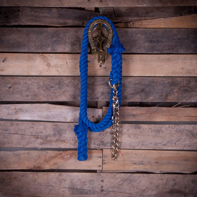 Jeffers Cotton Lead Ropes with Chain