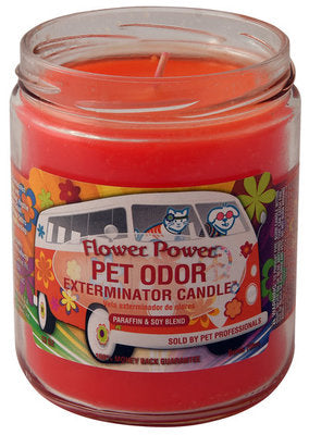 Pet Odor Exterminator Candle, Flower Power