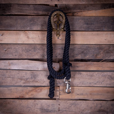 Colorful Cotton Lead Ropes w/Nickel Bull Snap