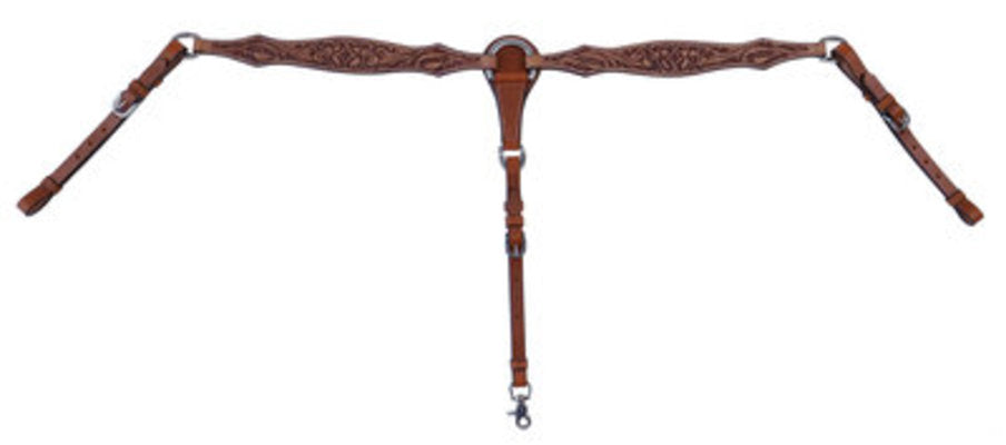 Cody Pro Acorn Tooled Breast Collar