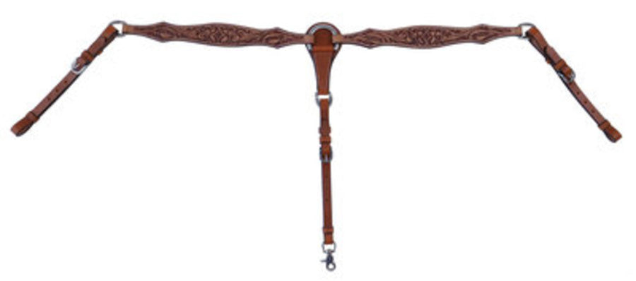 Cody Pro Acorn Tooled Breast Collar