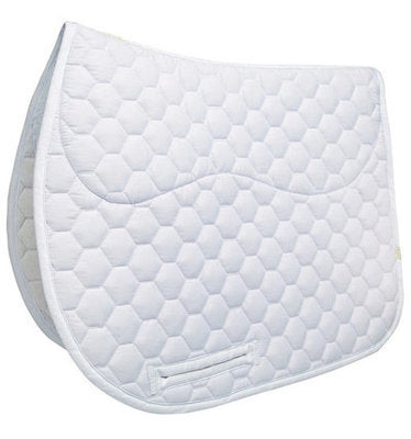 Lettia Collection Hex Dressage Pad, White