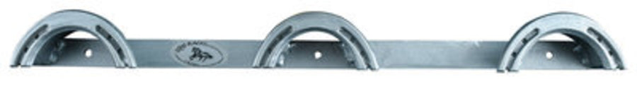3 Rounded Top Wall Mount Rack, Steel Gray