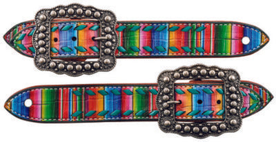 Buckstitch Belt Style Spur Straps
