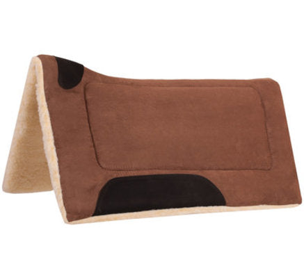 Faux Suede Contoured Saddle Pad
