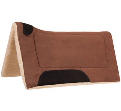 Faux Suede Contoured Saddle Pad