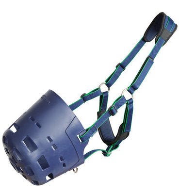 Shires Flexi Grazer Muzzle, Navy