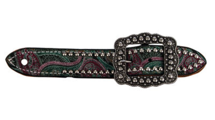 San Saba Paisley Belt Spur Straps