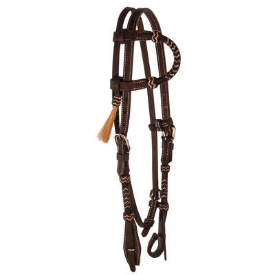 Rolled Rawhide One Ear Headstall