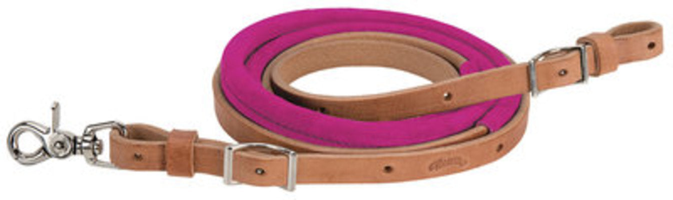 Suede Covered Barrel Reins
