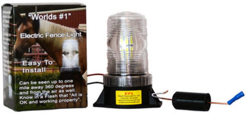 Electric Fence Light w/ LED Bulb