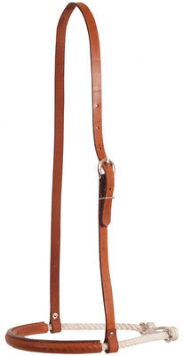 Leather Covered 3/8&amp;quot; Nylon Noseband