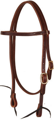 Premium Harness Leather Pre-Oiled Browband Headstall