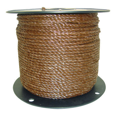 1/4&amp;quot; Brown Poly Rope, 656 ft