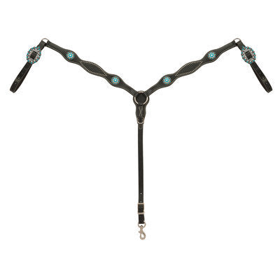 Turquoise Cross Basket Weave Tack Collection