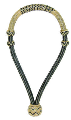 Black/Gray Rawhide Bosal