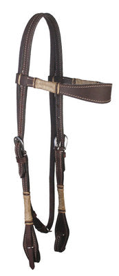 Headstall - Buffalo Leather Rawhide Collection
