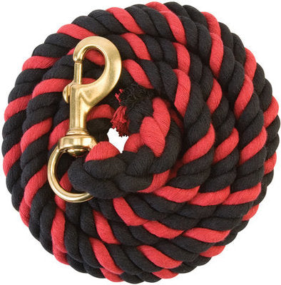 Colored Cotton Lead Ropes, 10&#39; L