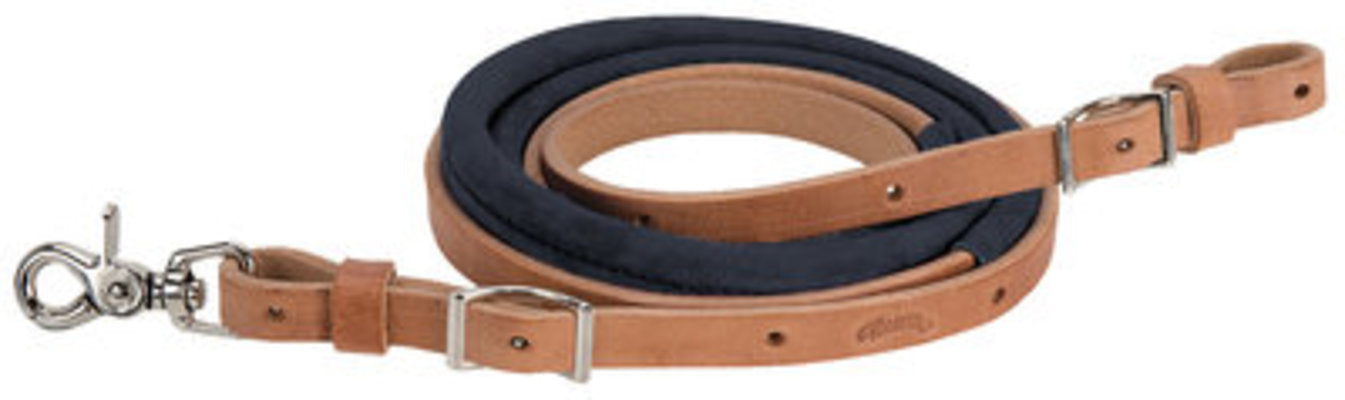 Suede Covered Barrel Reins