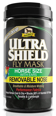 UltraShield Fly Mask with Ears, Removable Nose