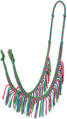 Braided Barrel Rein with Fringe