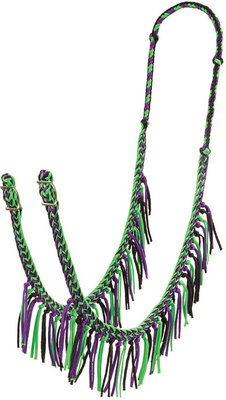 Braided Barrel Rein with Fringe