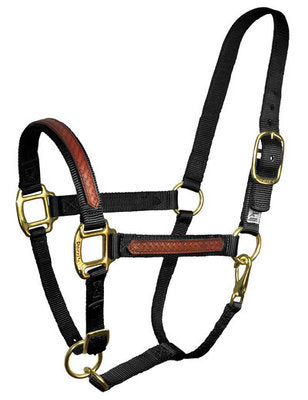 Perri&amp;#39;s Nylon/Leather Overlay Halter