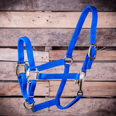 Large Horse Adjustable Halter with Throat Snap