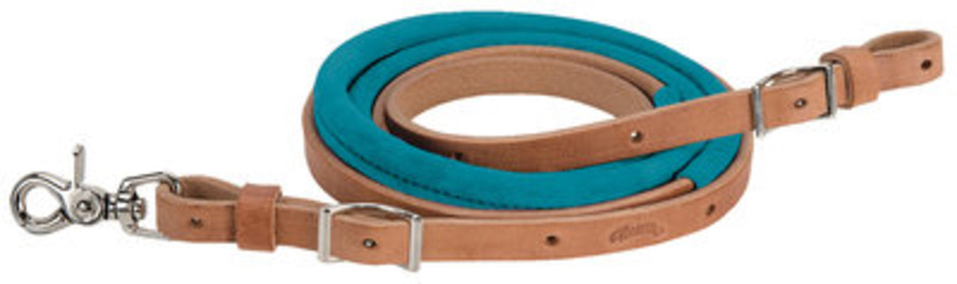 Suede Covered Barrel Reins