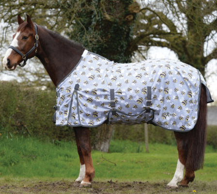 Saxon Standard Neck Mesh Fly Sheet, Bee Print