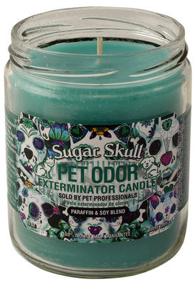 Pet Odor Exterminator Candle, Sugar Skull
