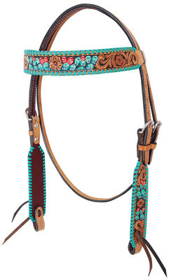 Rafter T Painted Cactus Browband Headstall