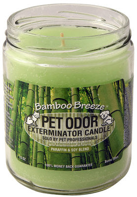 Pet Odor Exterminator Candle, Bamboo Breeze