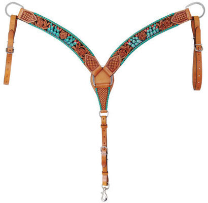 Rafter T Painted Cactus Breast Collar