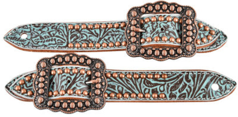 Belt Spur Straps, Ladies, Copper Spots
