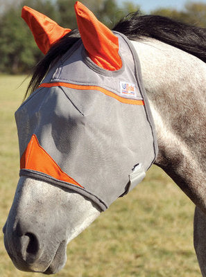 Cashel Crusader Fly Mask w/ ears, Orange