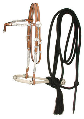 Futurity Browband Bosal &amp;amp; Mecate Set