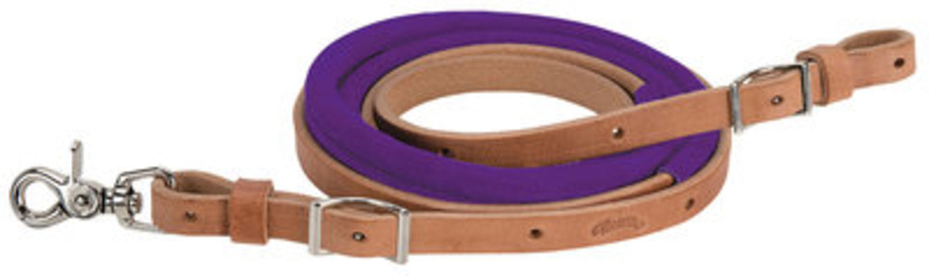 Suede Covered Barrel Reins