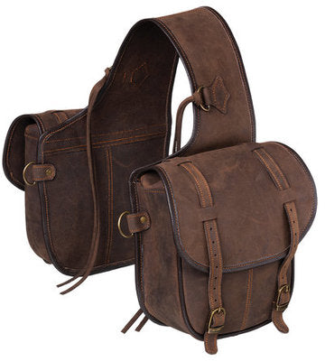 Tough 1 Soft Leather Horse Saddle Bag