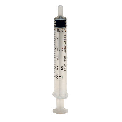 Jeffers Luer Slip Syringes, Single