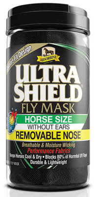 UltraShield Fly Mask without Ears, Removable Nose
