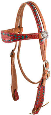 Buck Stitch Browband Headstall