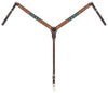 Turquoise Cross Two Toned Breast Collar