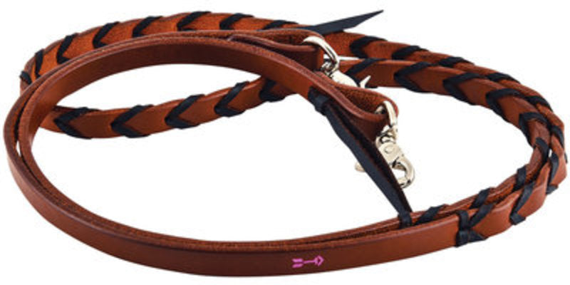 Rafter T Plaited Barrel Racing Reins