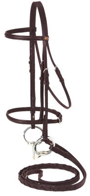 Miniature Raised Snaffle Bridle, Brown