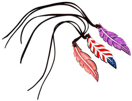 Rafter T Saddle Charms, Feather